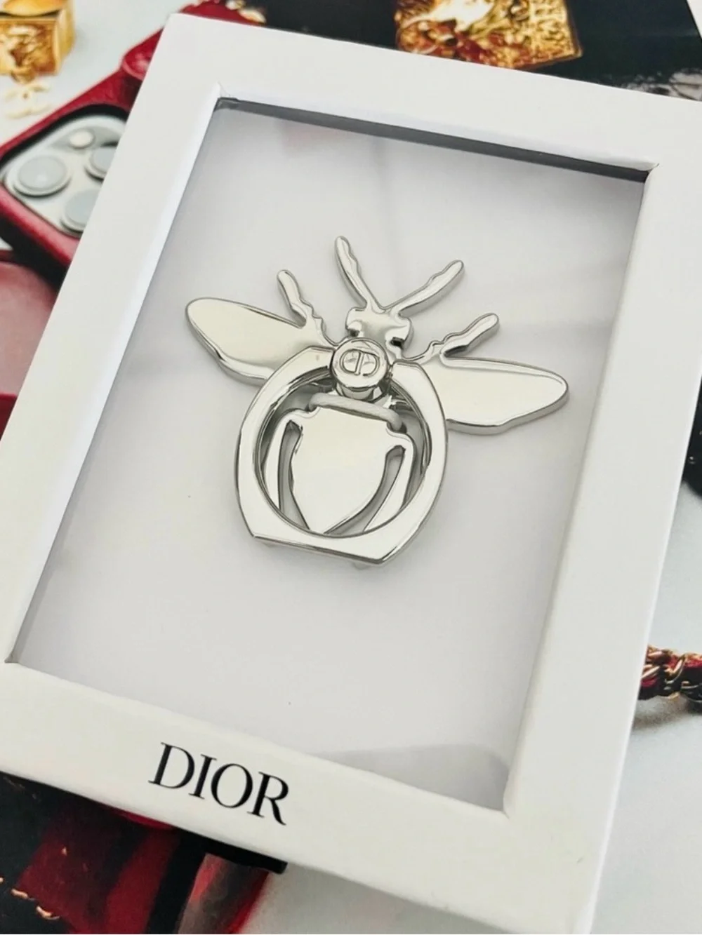 DIOR Silver Bee Smartphone Accessory